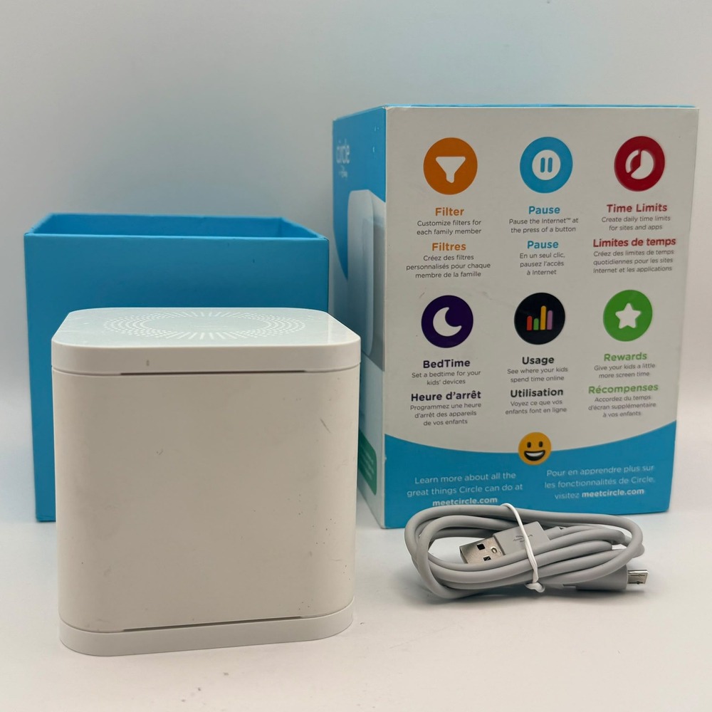 Circle with Disney Home Smart Family Internet Monitor White Parental Controls